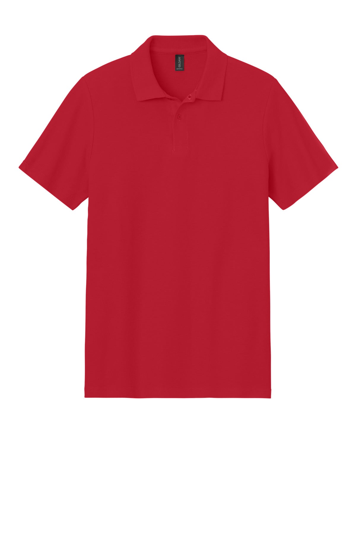 Gildan Softstyle Pique Polo - Red - flat front