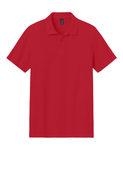 Gildan Softstyle Pique Polo - Red - flat front