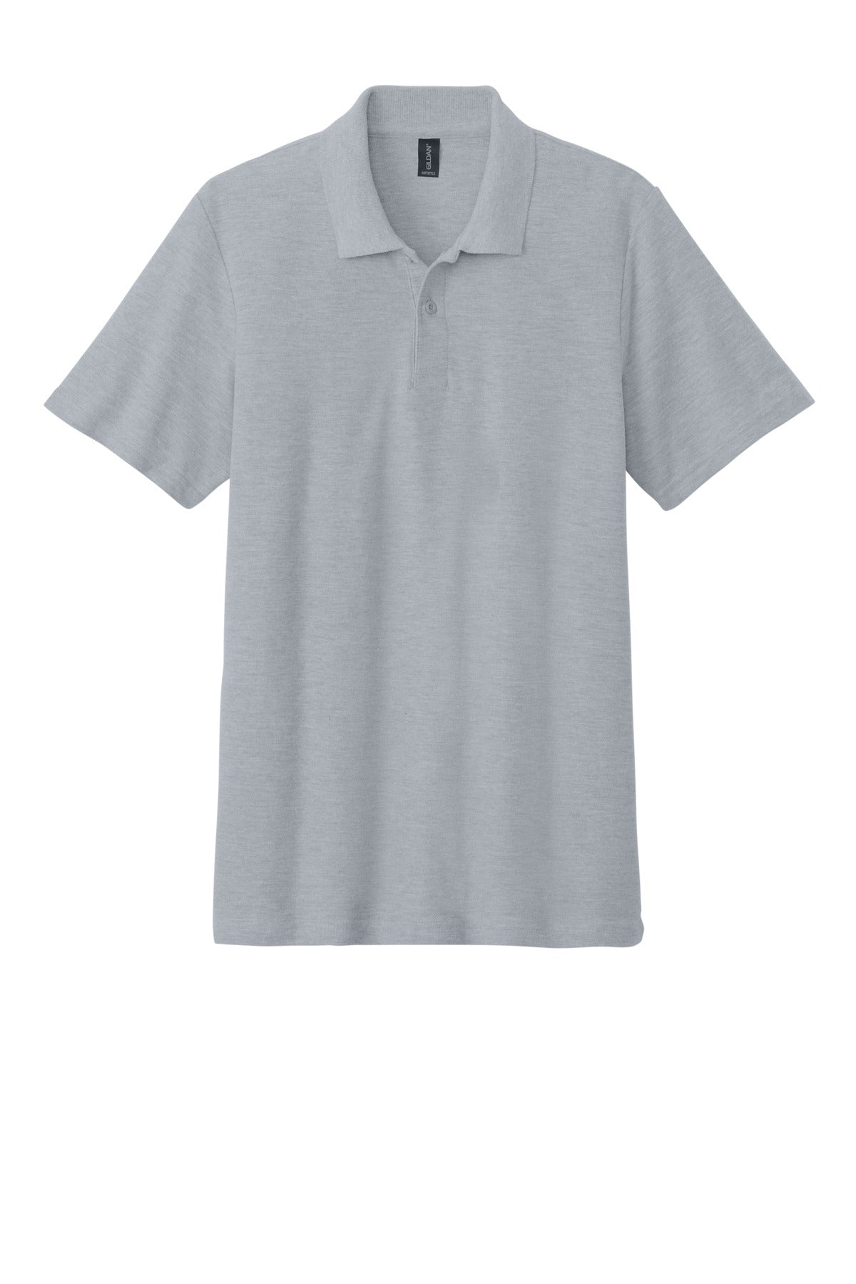 Gildan Softstyle Pique Polo - Ring Spun Sport Grey - flat front