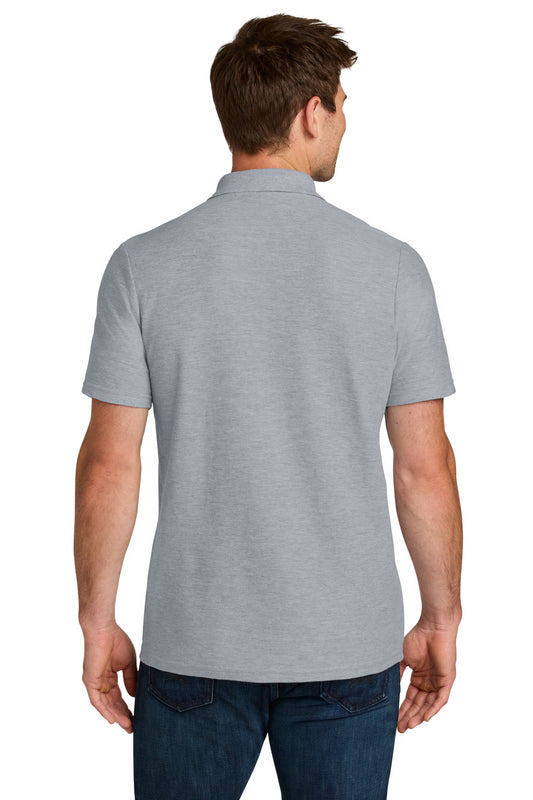 Gildan Softstyle Pique Polo - Ring Spun Sport Grey - back