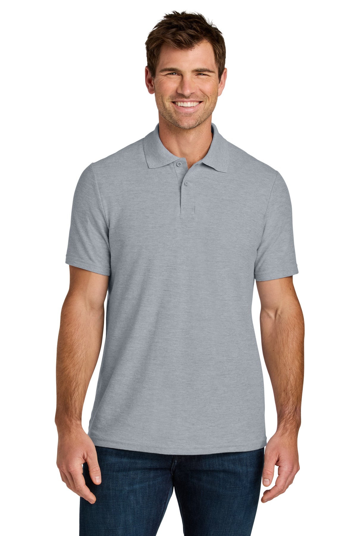 Gildan Softstyle Pique Polo - Ring Spun Sport Grey - front