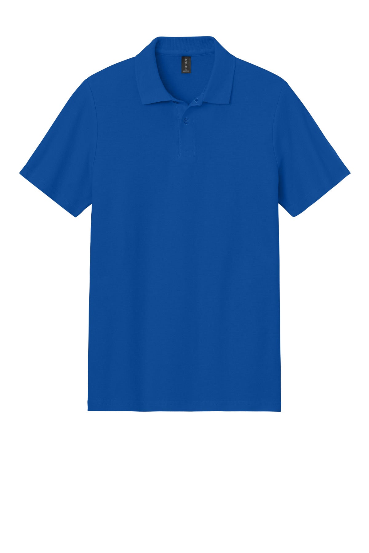 Gildan Softstyle Pique Polo - Royal - flat front