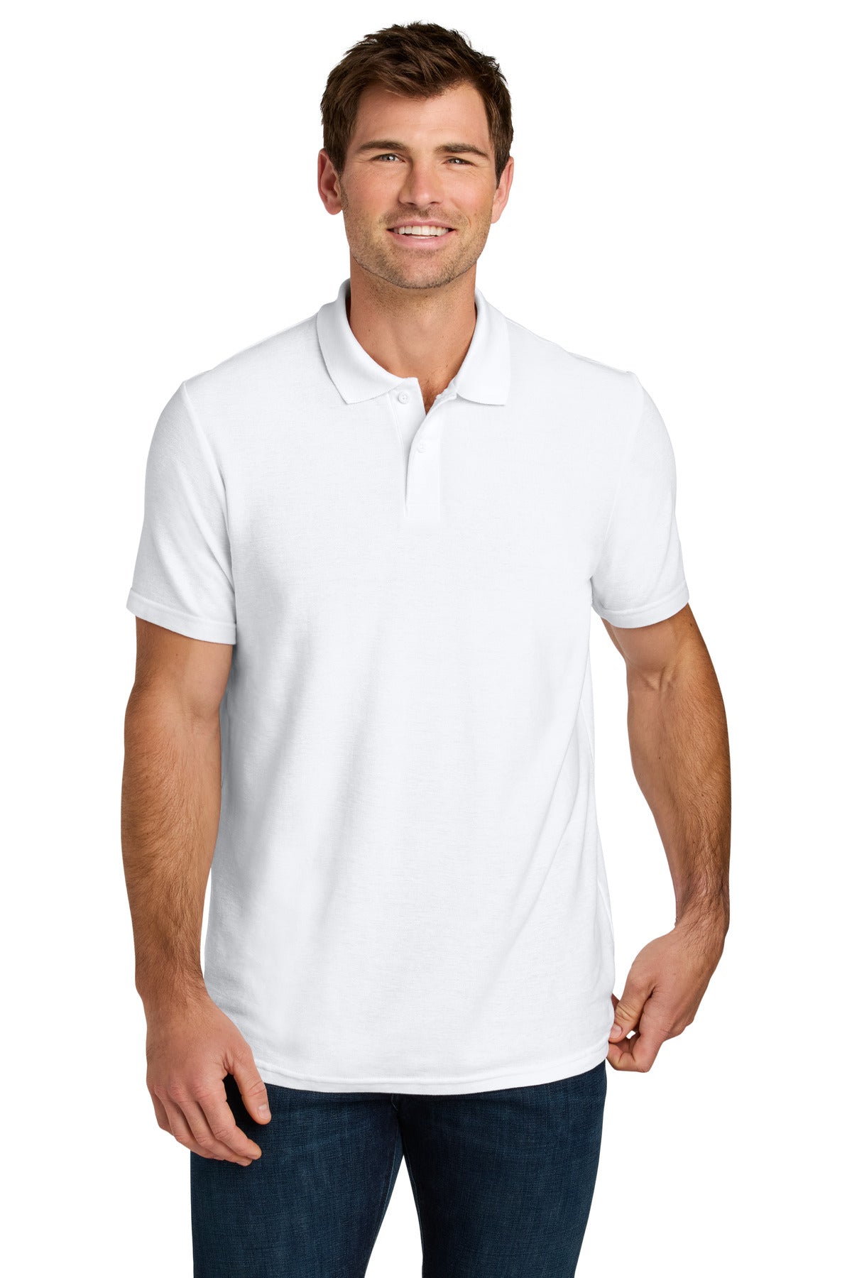 Gildan Softstyle Pique Polo - White - front