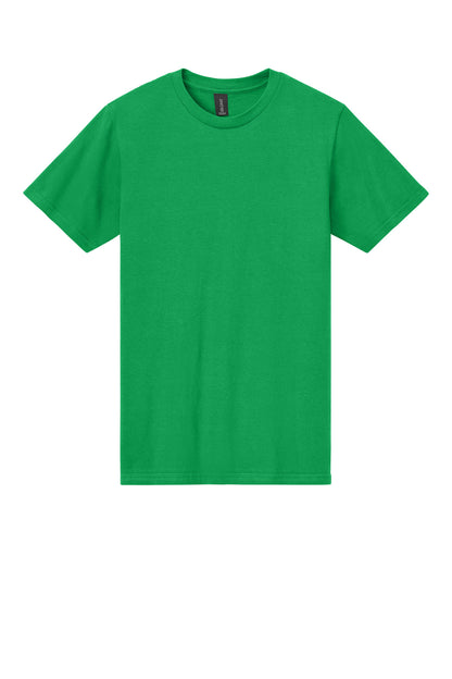 Gildan Softstyle Midweight Tee - Irish Green - flat front