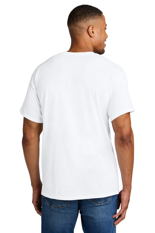 Gildan DryBlend 50 Cotton/50 Poly T-Shirt - White - back