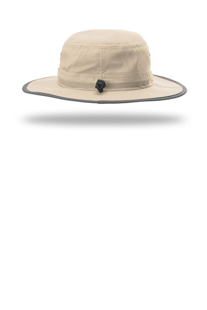 Richardson Lite Wide Brim Hat - Stone - flat back