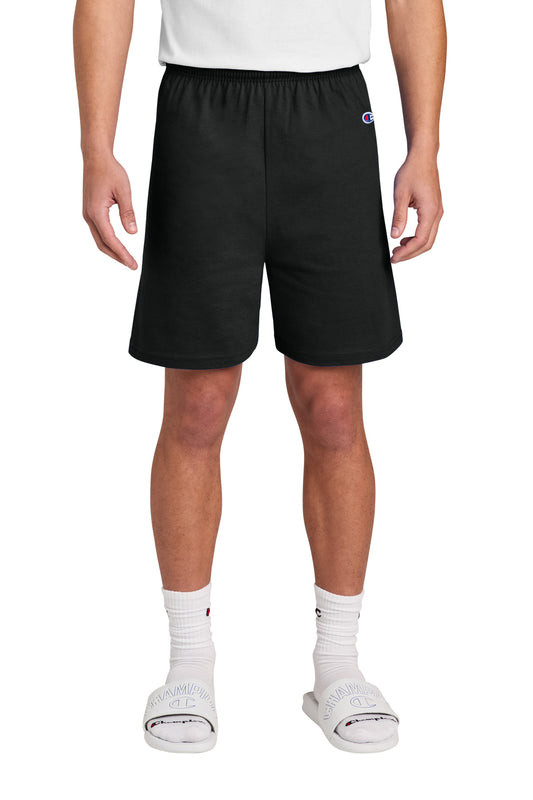 Champion Cotton Gym Short - Black - front