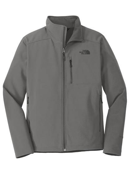 The North Face Apex Barrier Soft Shell Jacket in Asphalt Grey, front flat