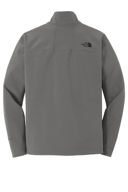 The North Face Apex Barrier Soft Shell Jacket in Asphalt Grey, back flat