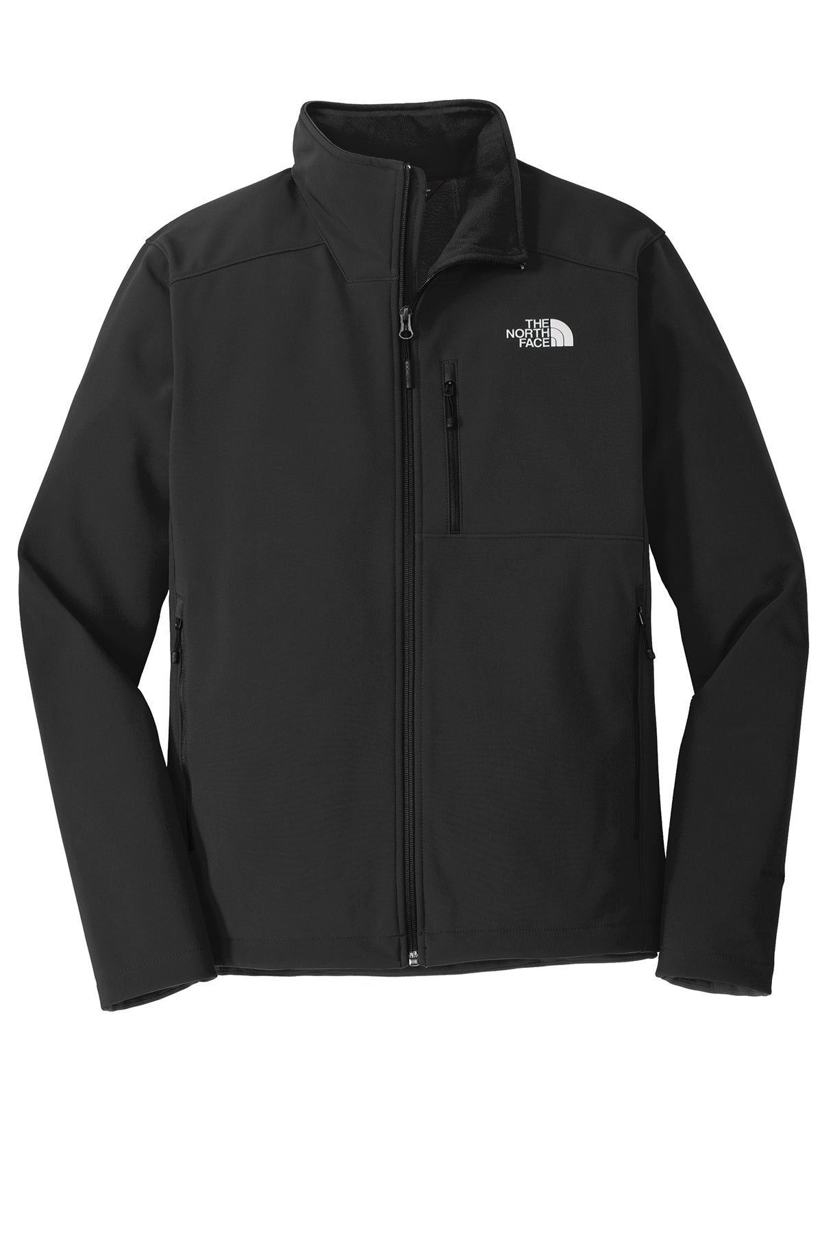 The North Face Apex Barrier Soft Shell Jacket in TNF Black, front flat