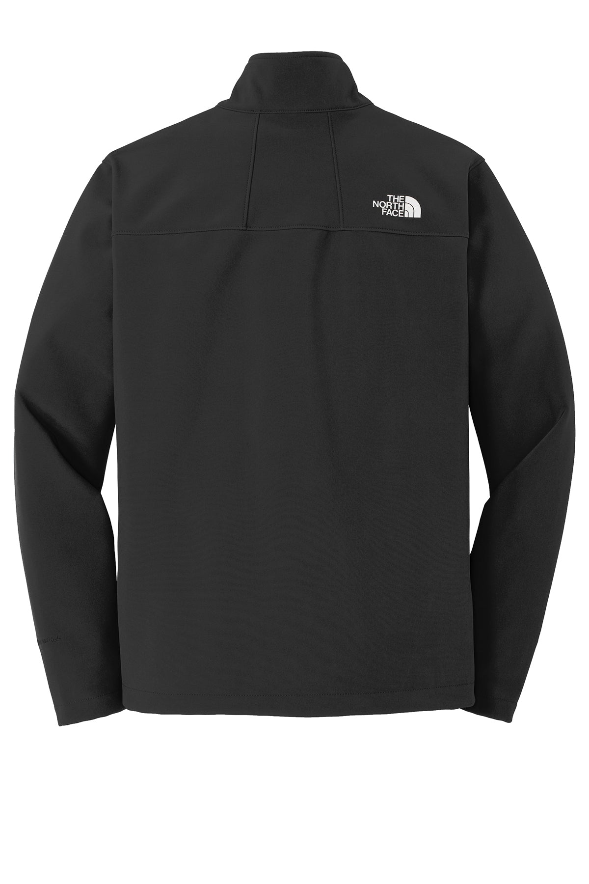 The North Face Apex Barrier Soft Shell Jacket in TNF Black, back flat
