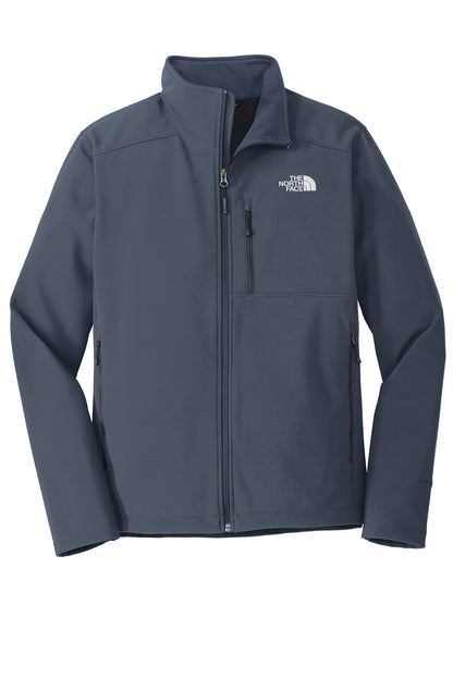 The North Face Apex Barrier Soft Shell Jacket in Urban Navy, front flat