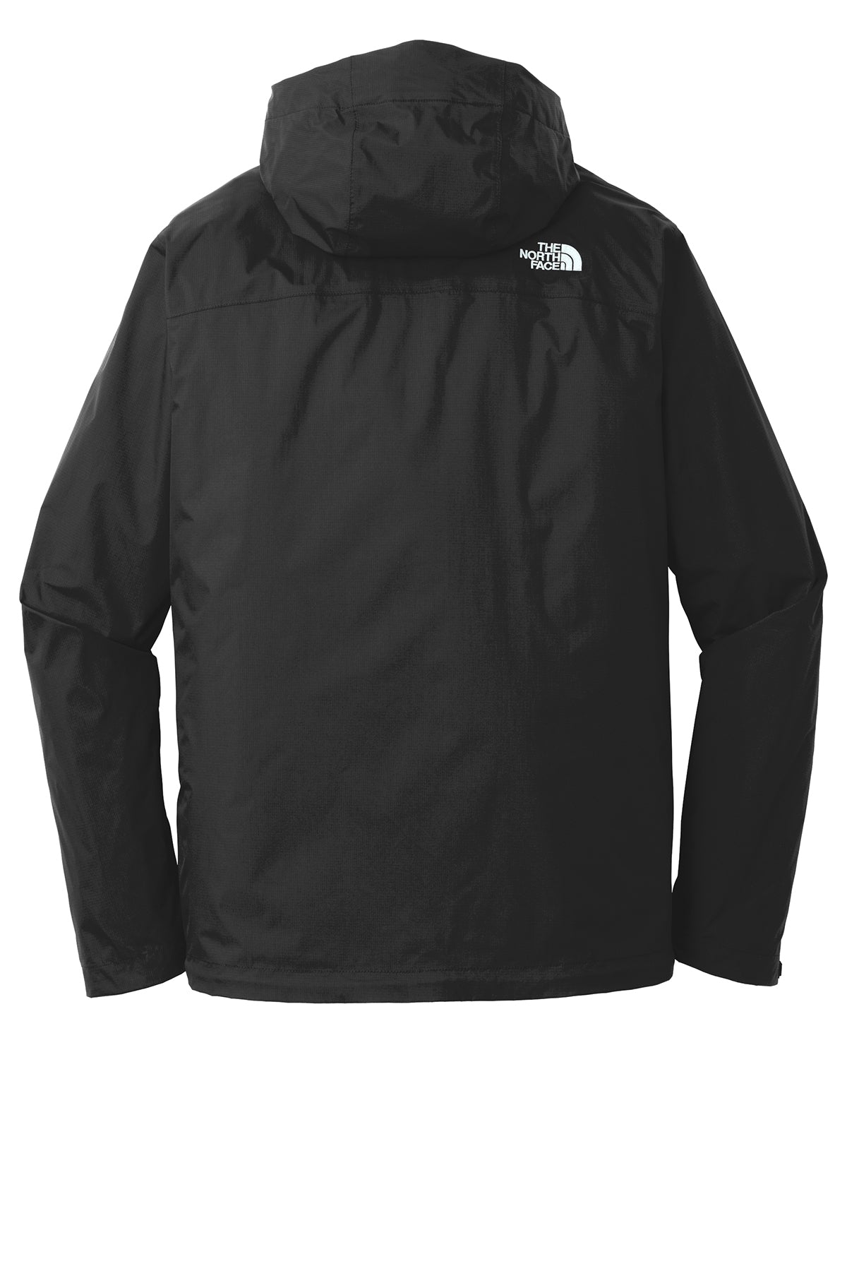 The North Face DryVent Rain Jacket in TNF Black, back flat