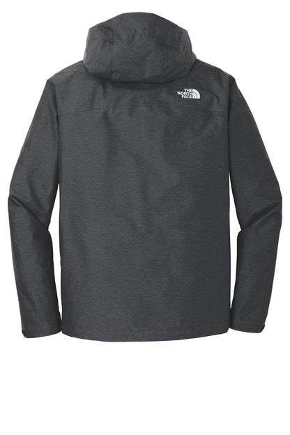 The North Face DryVent Rain Jacket in TNF Dark Grey Heather, back flat