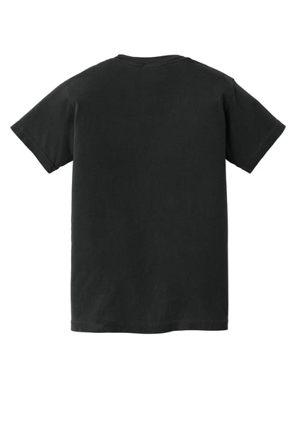 COMFORT COLORS Youth Heavyweight Ring Spun Tee - Black - flat back