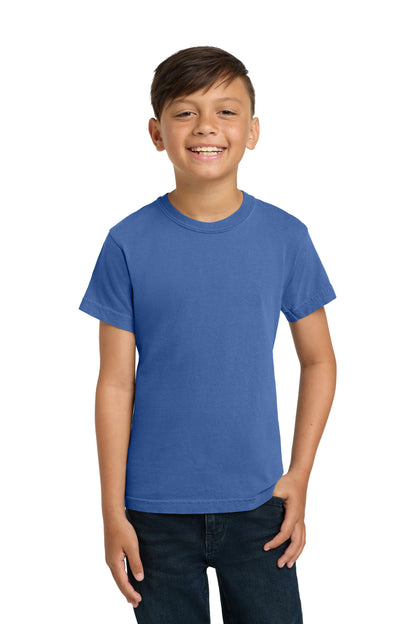 COMFORT COLORS Youth Heavyweight Ring Spun Tee - Flo Blue - front