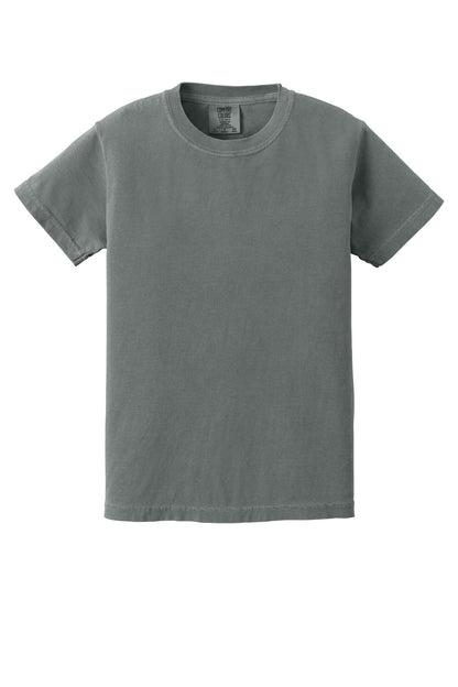 COMFORT COLORS Youth Heavyweight Ring Spun Tee - Grey - flat front