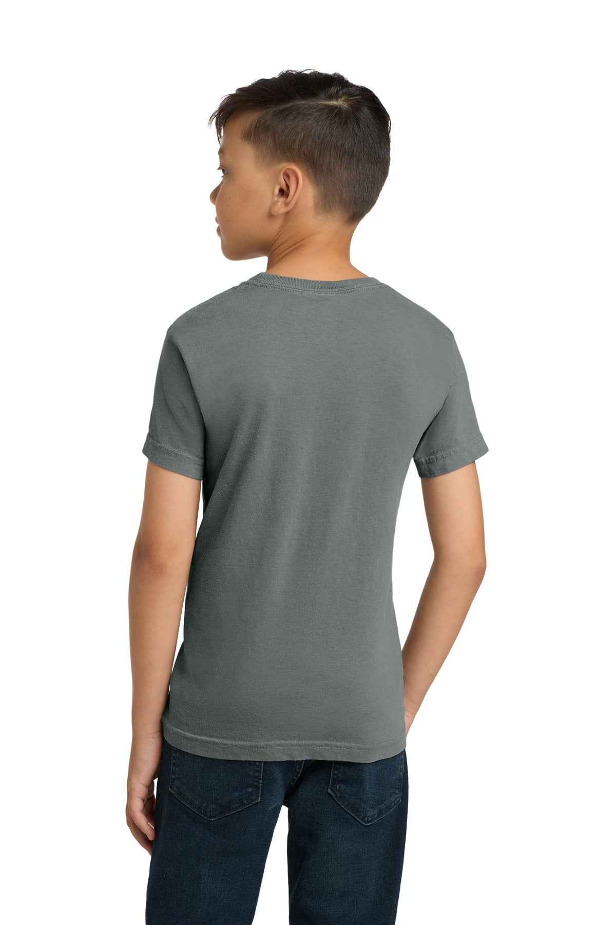 COMFORT COLORS Youth Heavyweight Ring Spun Tee - Grey - back