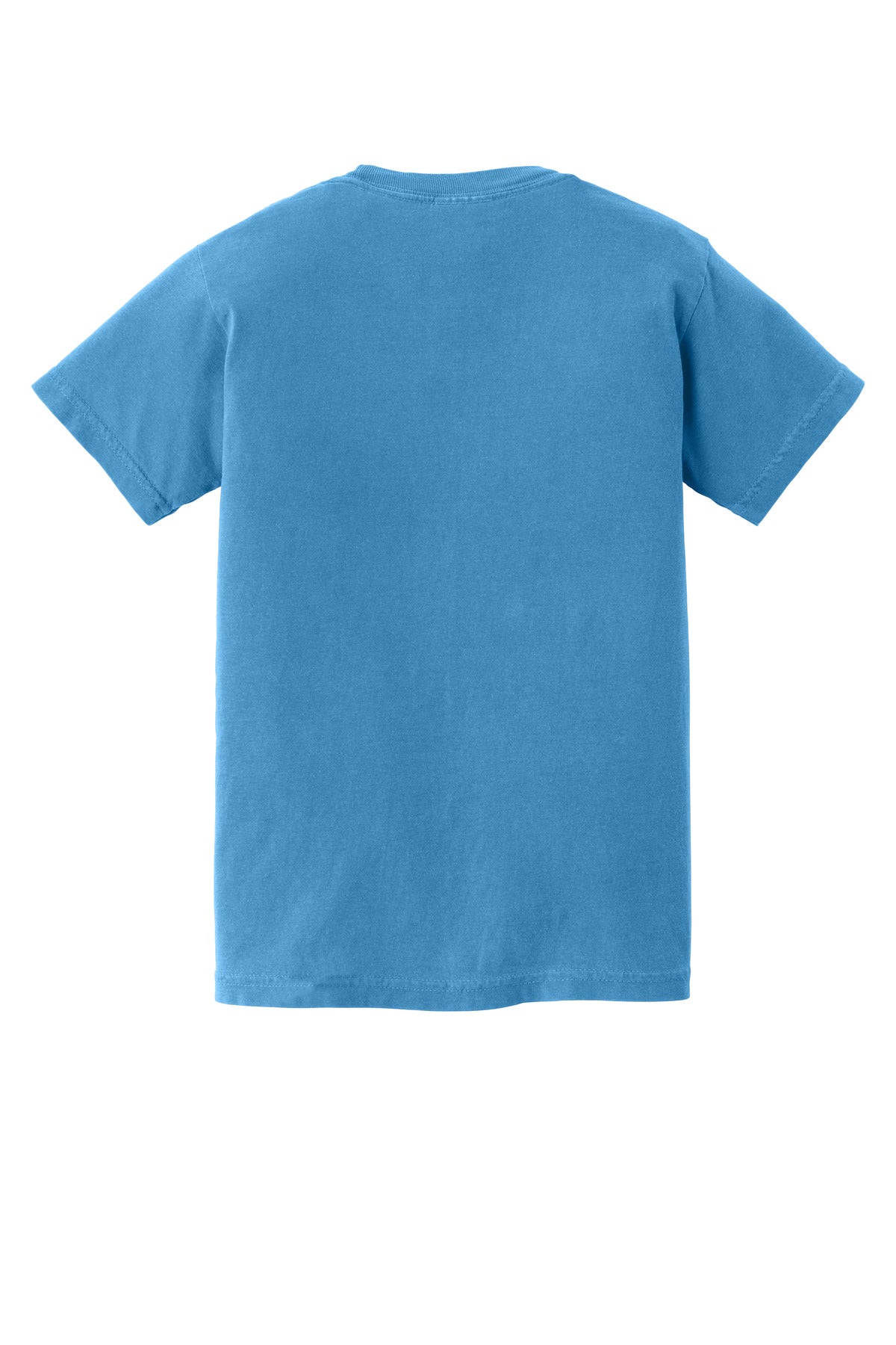 COMFORT COLORS Youth Heavyweight Ring Spun Tee - Royal Caribe - flat back