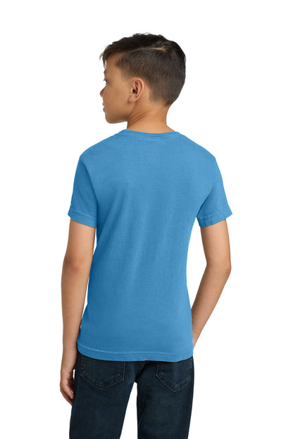 COMFORT COLORS Youth Heavyweight Ring Spun Tee - Royal Caribe - back