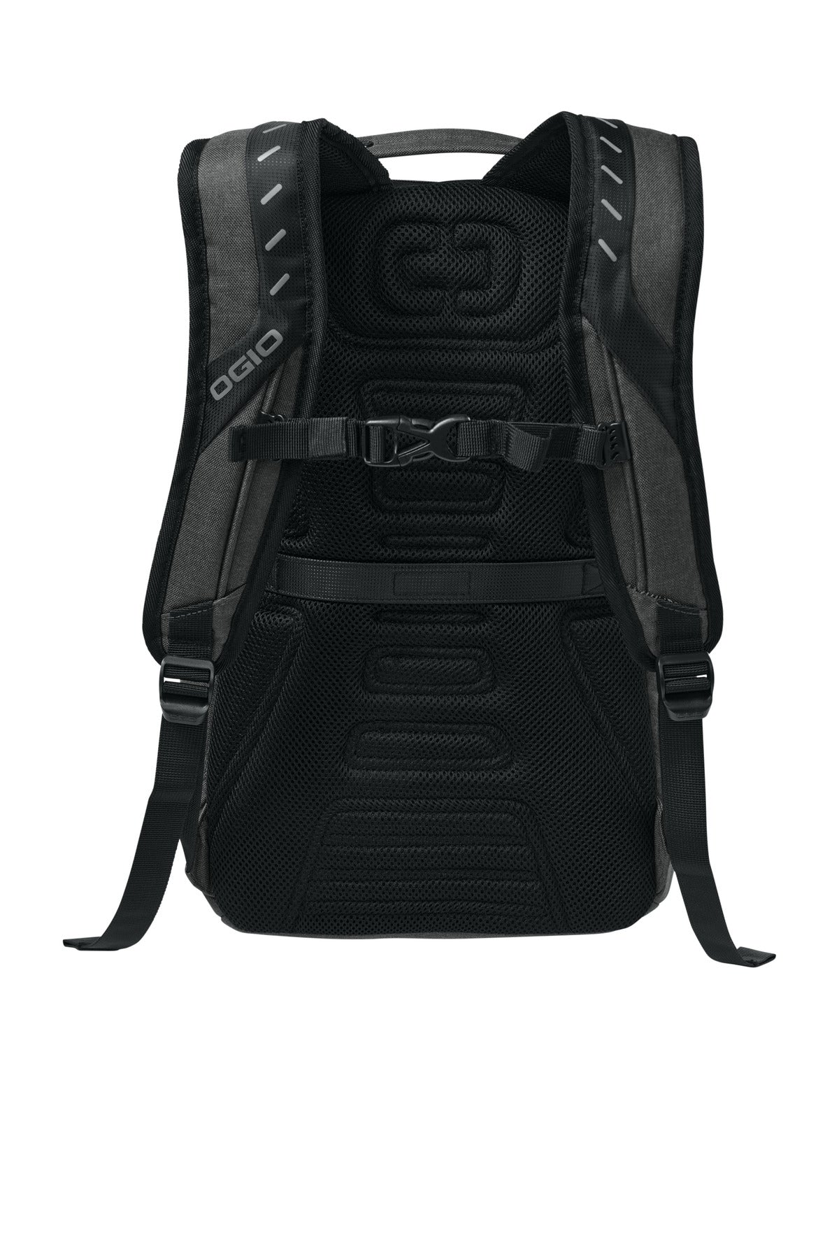 OGIO Hatch Pack - Electric Blue/ Heather Grey - flat back