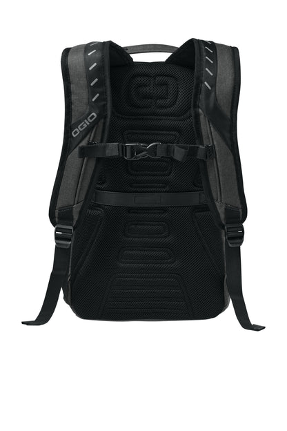 OGIO Hatch Pack - Electric Blue/ Heather Grey - flat back