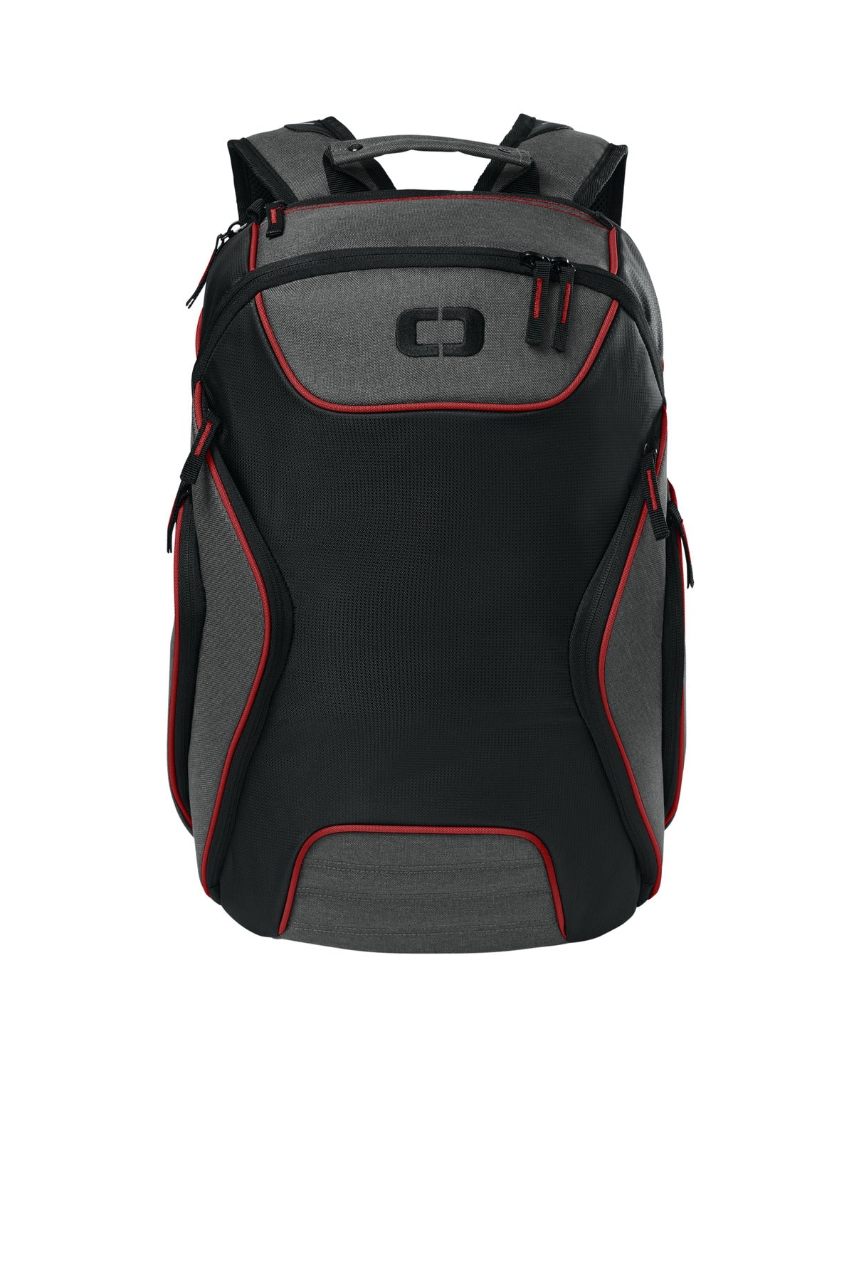 OGIO Hatch Pack - Laser Red/ Heather Grey - front