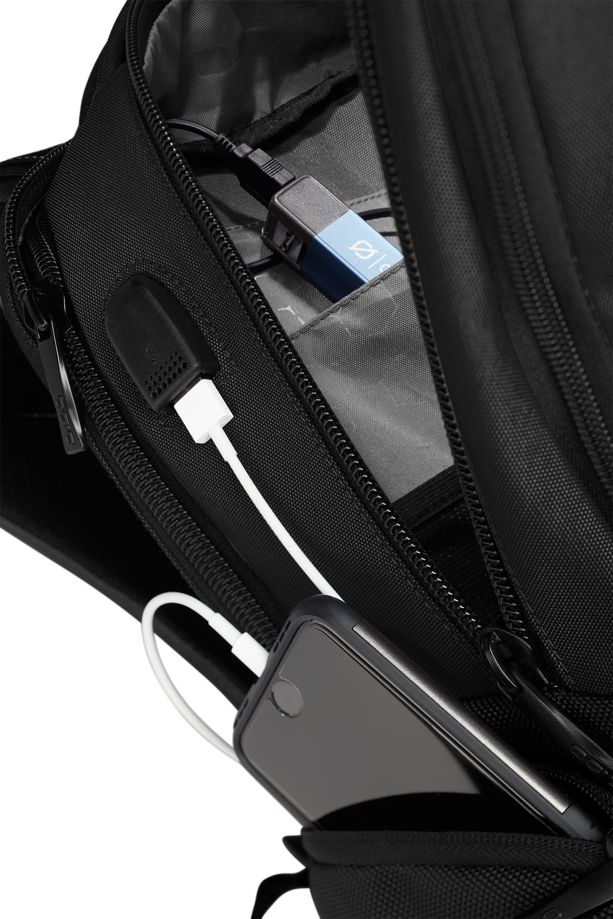 OGIO Connected Pack - Black - flat front