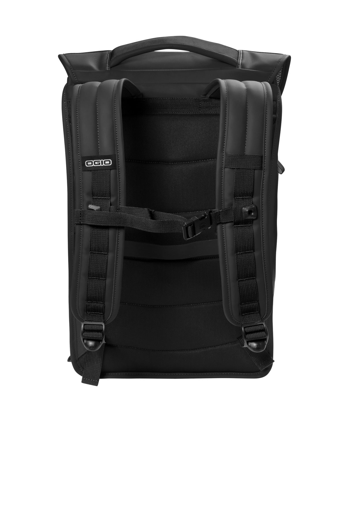 OGIO Resistant Rolltop Pack - Blacktop - flat back