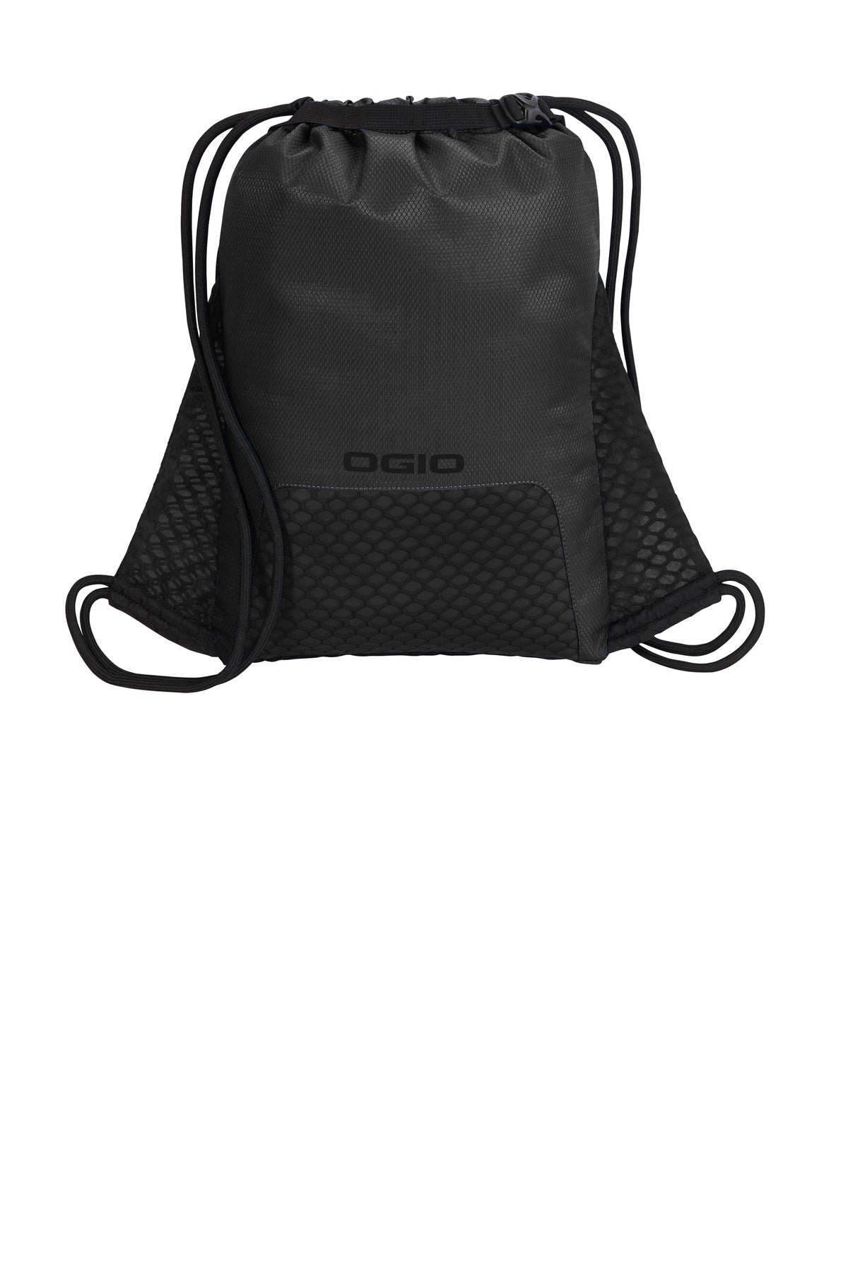OGIO Boundary Cinch Pack - Black - flat back