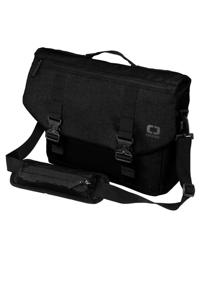OGIO Command Messenger - Blacktop - flat front