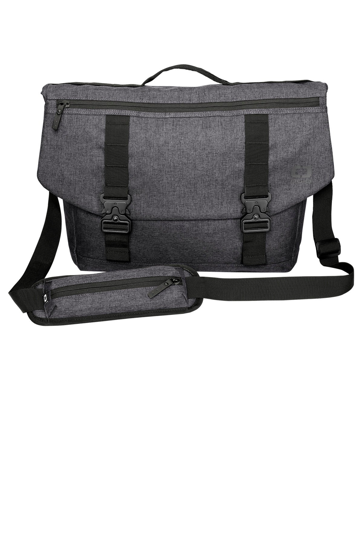 OGIO Command Messenger - Tarmac Grey Heather - front