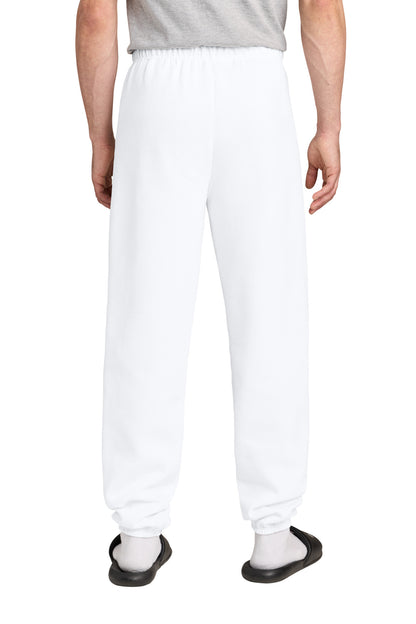 Jerzees NuBlend Sweatpant - White - back