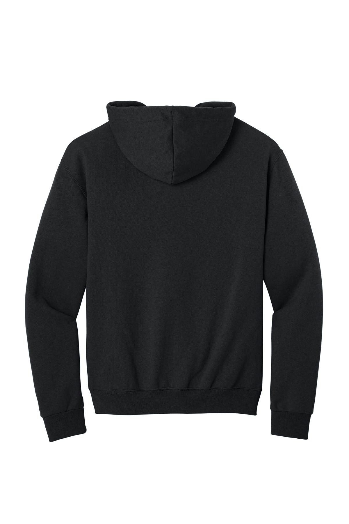 Jerzees NuBlend Full-Zip Hooded Sweatshirt - Black - flat back