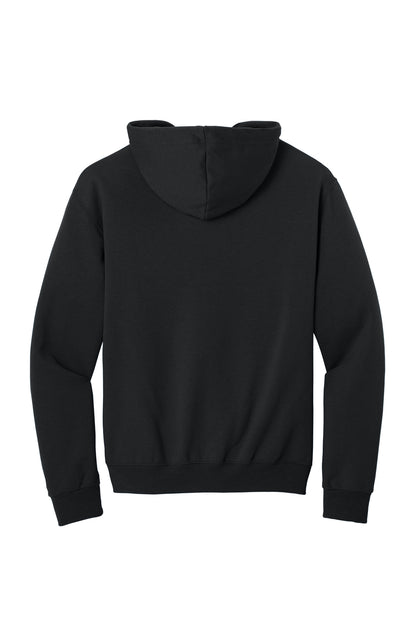 Jerzees NuBlend Full-Zip Hooded Sweatshirt - Black - flat back