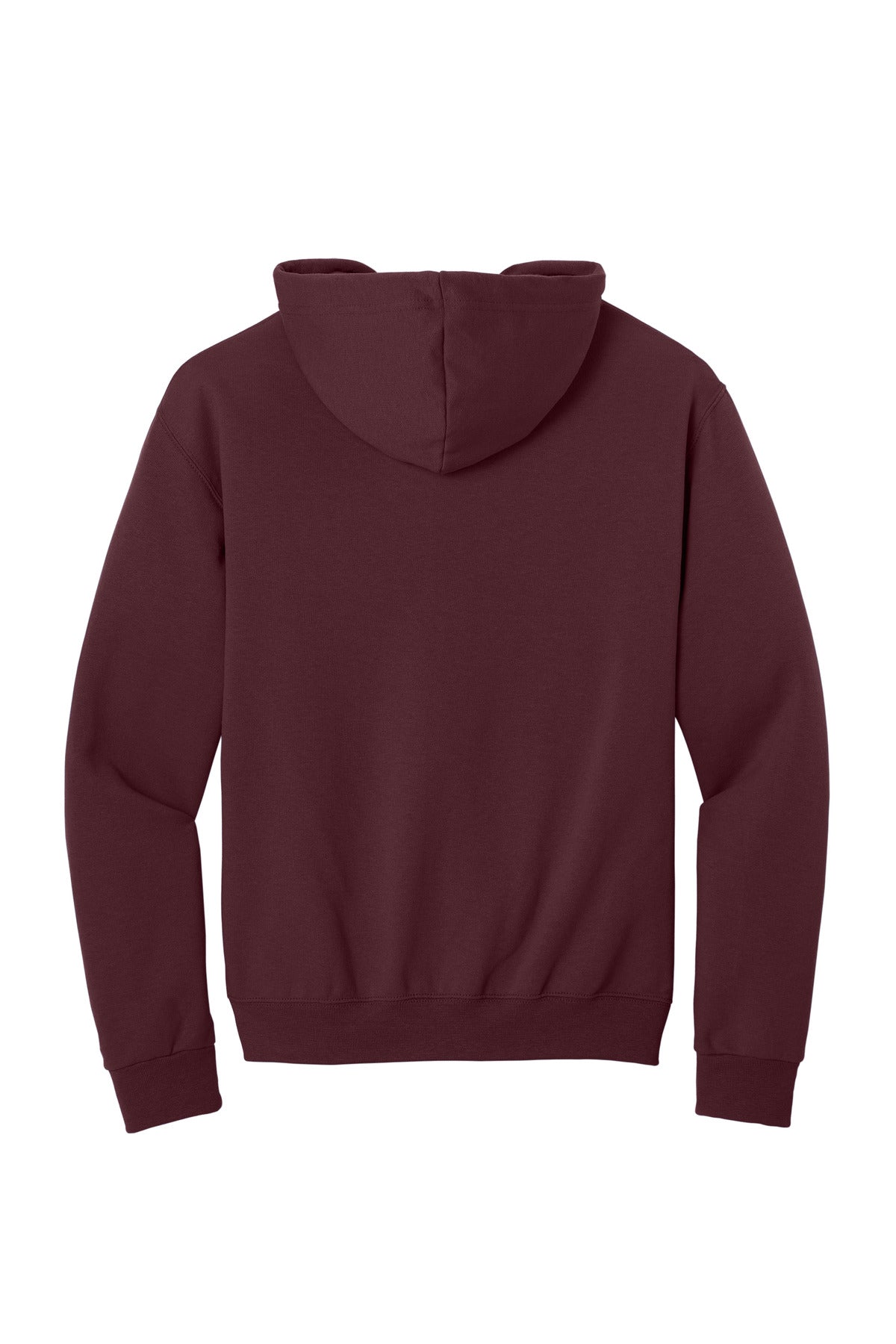 Jerzees NuBlend Full-Zip Hooded Sweatshirt - Maroon - flat back