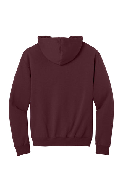 Jerzees NuBlend Full-Zip Hooded Sweatshirt - Maroon - flat back
