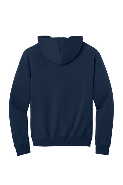 Jerzees NuBlend Full-Zip Hooded Sweatshirt - J. Navy - flat back
