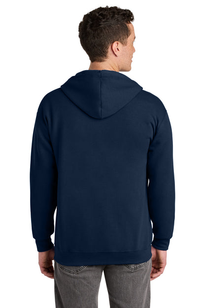 Jerzees NuBlend Full-Zip Hooded Sweatshirt - J. Navy - back