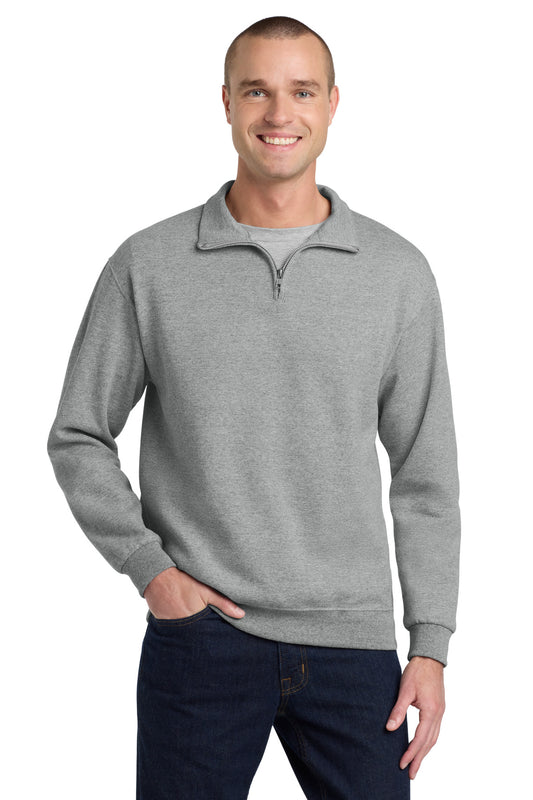 Jerzees NuBlend 1/4-Zip Cadet Collar Sweatshirt - Oxford - front