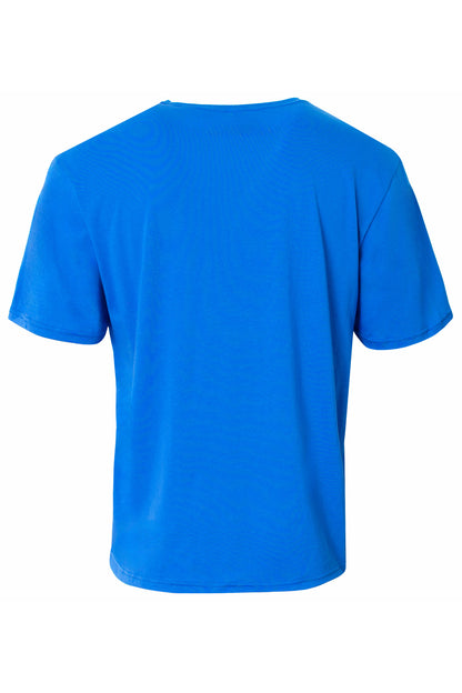 A4 Softek Short Sleeve Tee - Royal - flat back