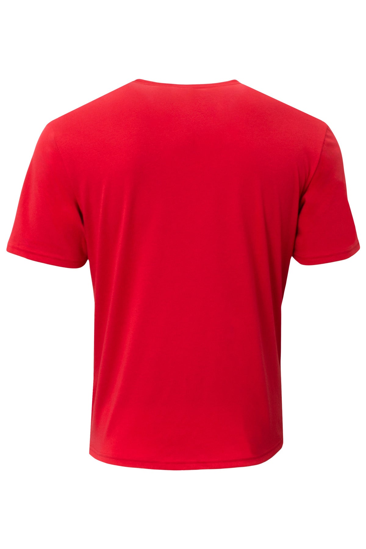A4 Softek Short Sleeve Tee - Scarlet - flat back