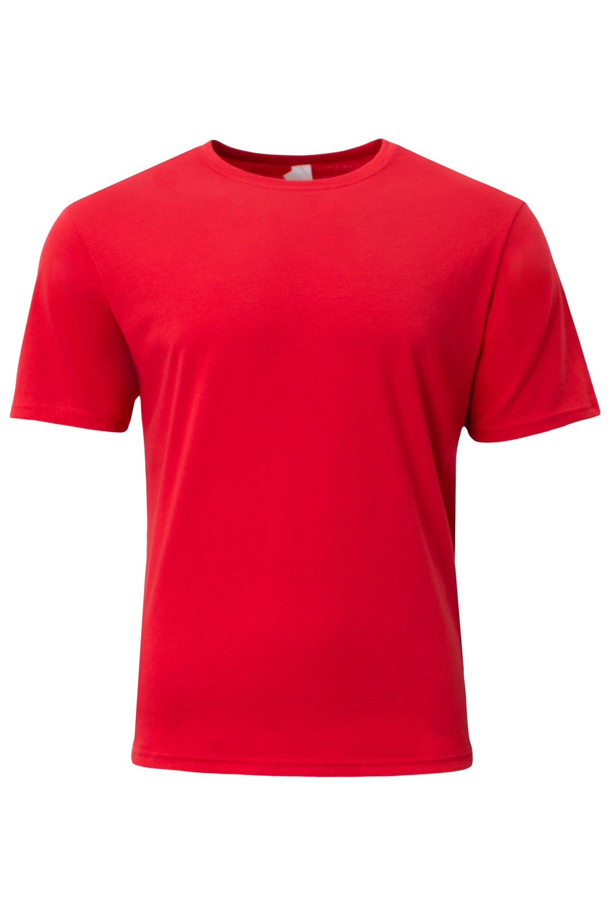 A4 Softek Short Sleeve Tee - Scarlet - flat front