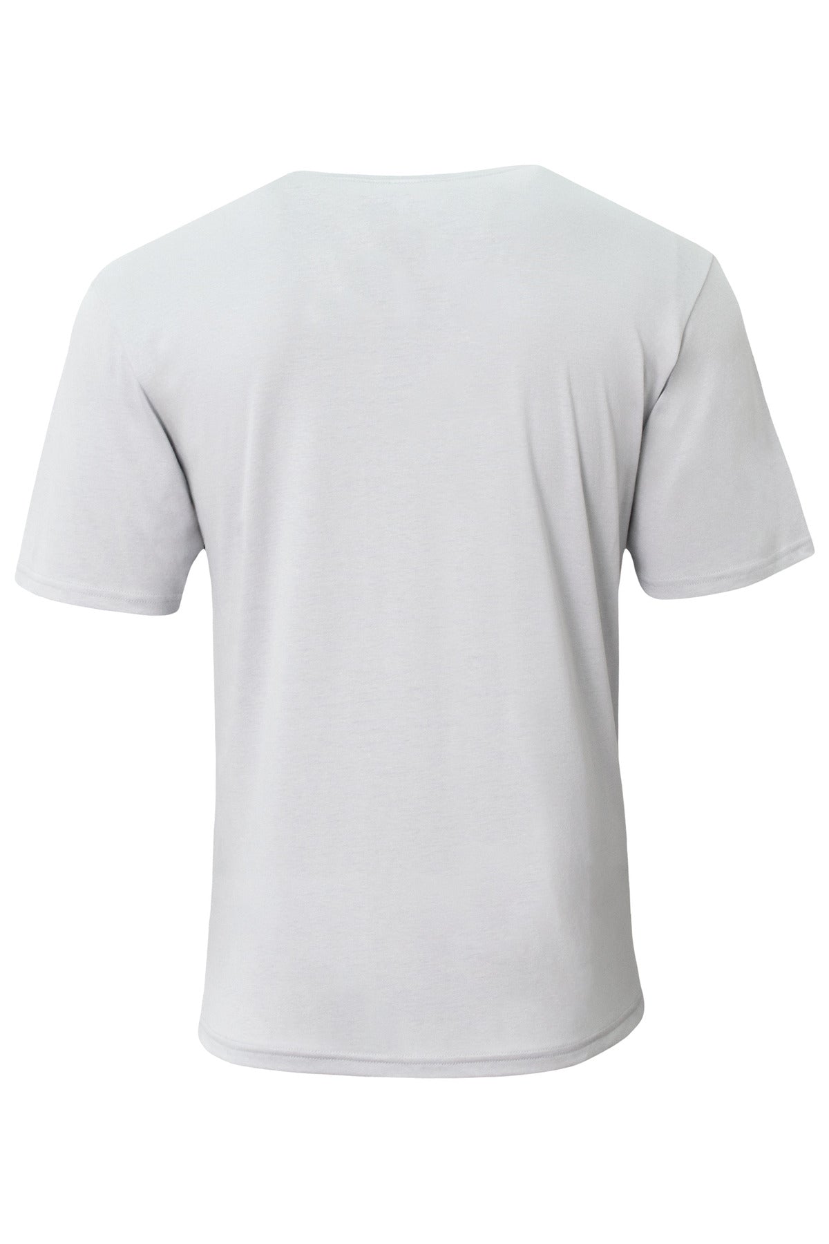 A4 Softek Short Sleeve Tee - Silver - flat back