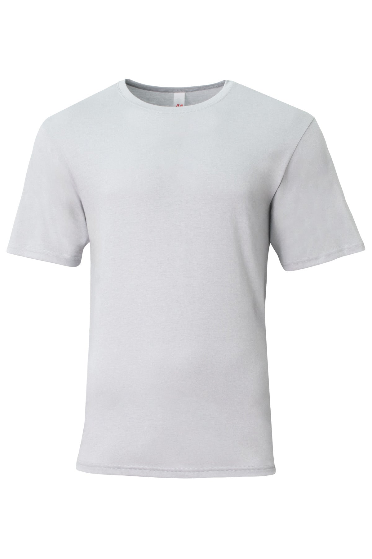 A4 Softek Short Sleeve Tee - Silver - flat front