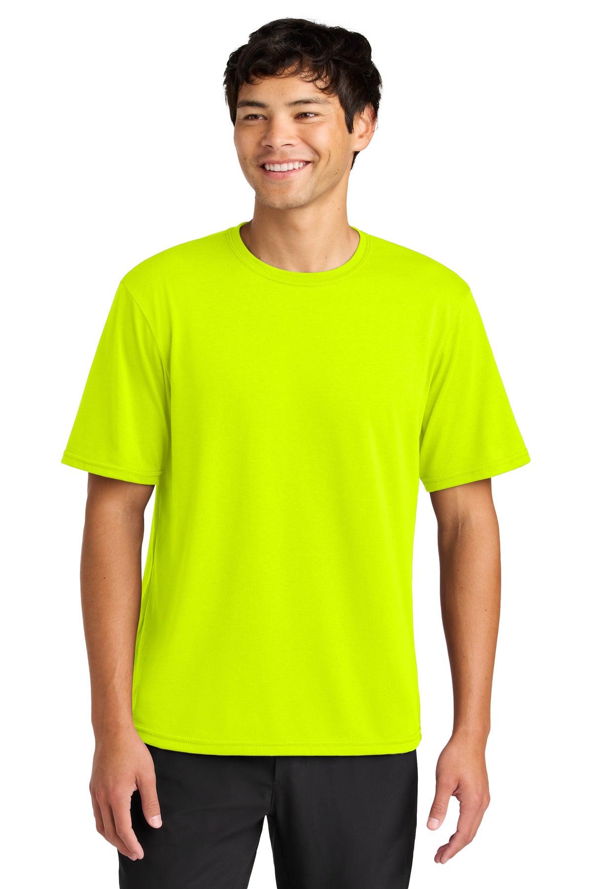 A4 Softek Short Sleeve Tee - Safety Yellow - front