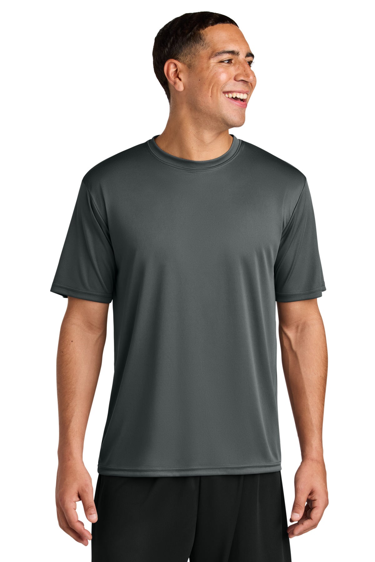 A4 Cooling Performance Short Sleeve Tee - Graphite - front