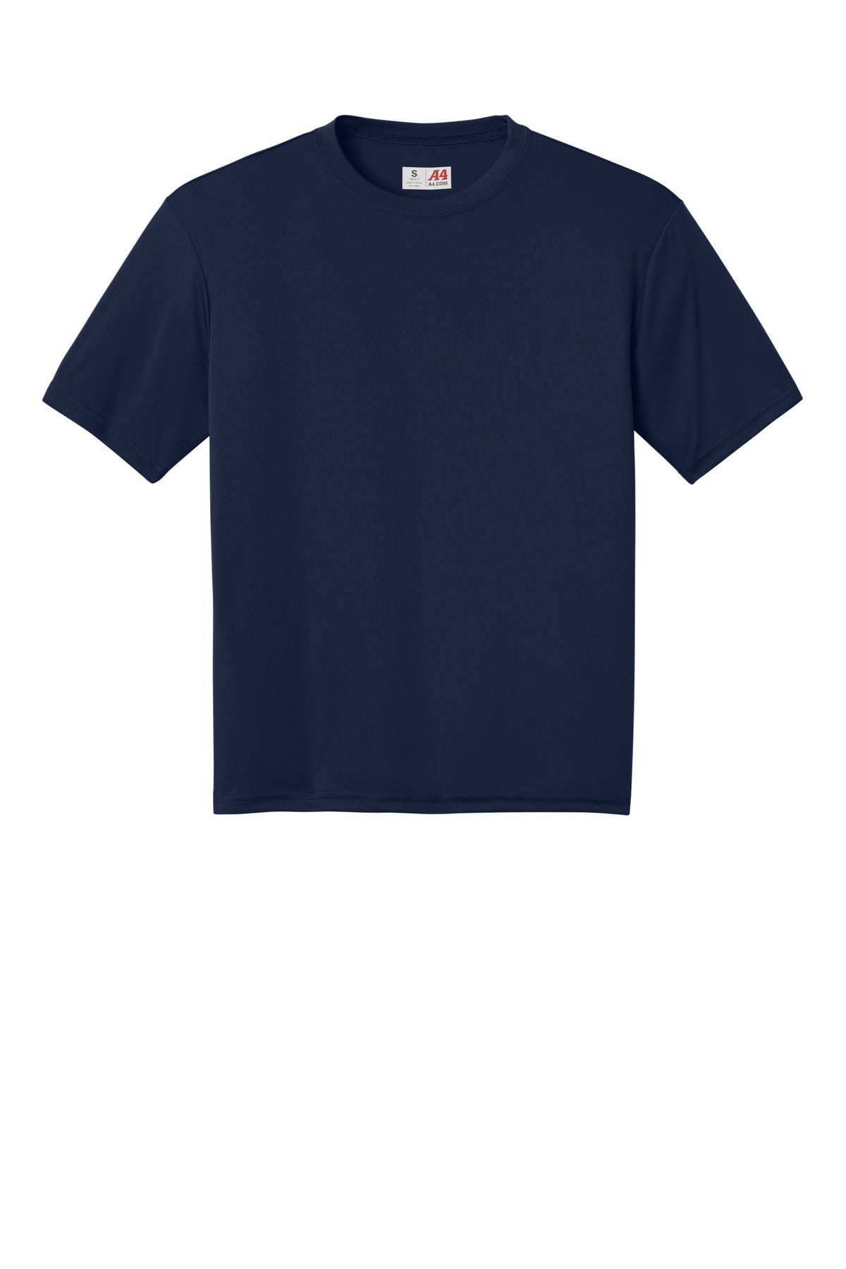 A4 Cooling Performance Short Sleeve Tee - Navy - flat front