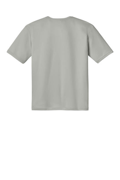 A4 Cooling Performance Short Sleeve Tee - Silver - flat back