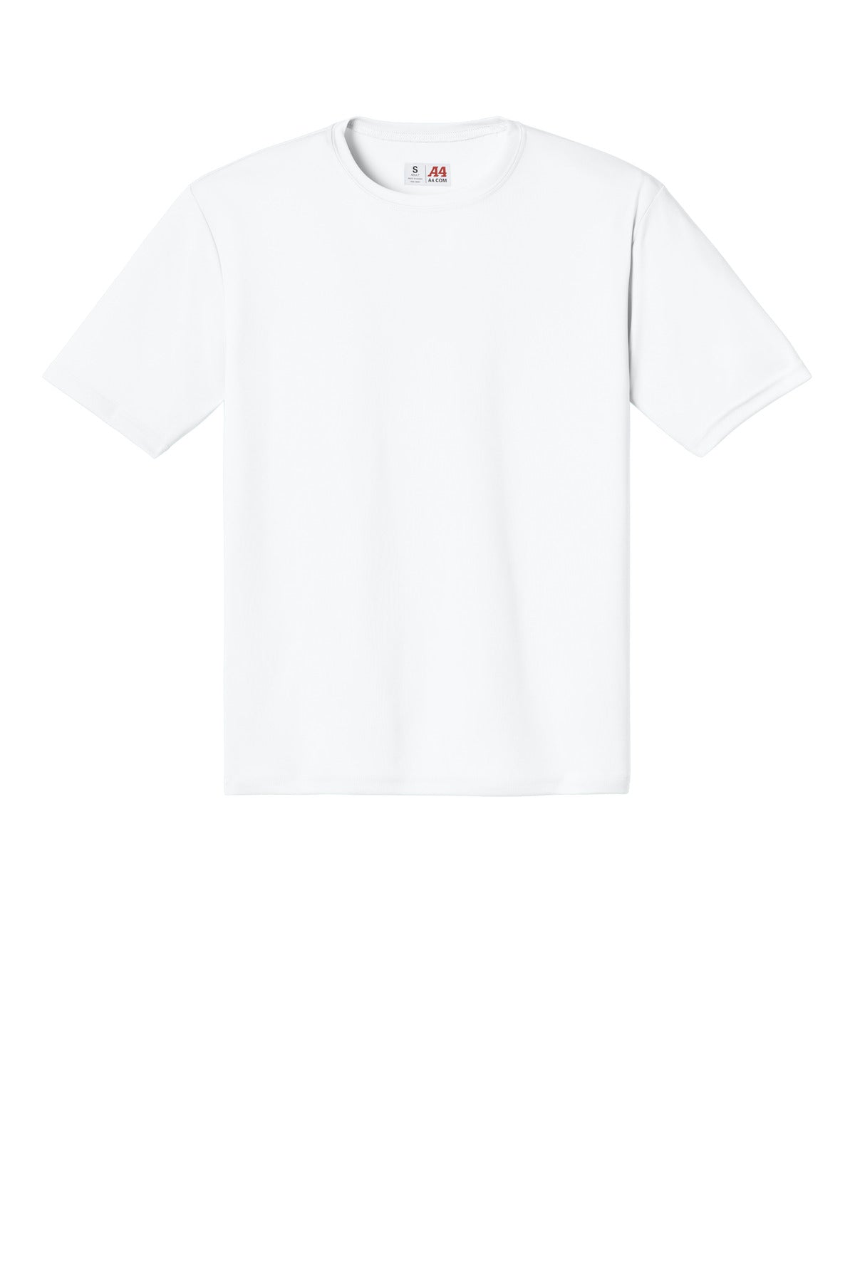 A4 Cooling Performance Short Sleeve Tee - White - flat front